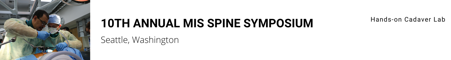 10th Annual MIS Spine Symposium Banner